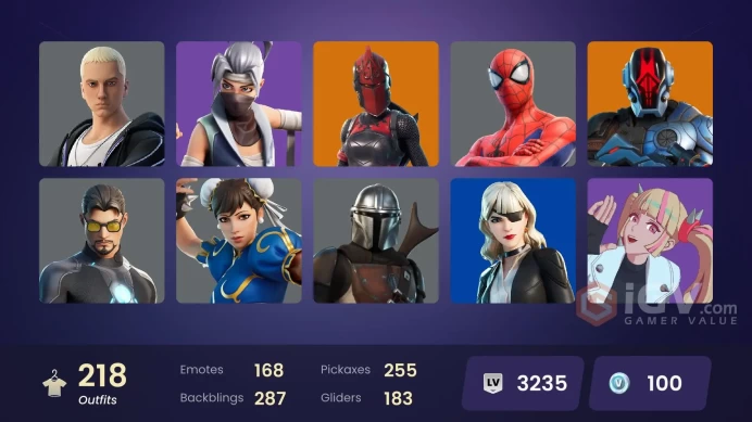 [PC/PSN/XBOX] 218 skins | Dark Skully | Leviathan Axe | Unchained Ramirez | Red Knight | Twyn | Zeus | Menace | Hades | Joltara | Malik | Ronin