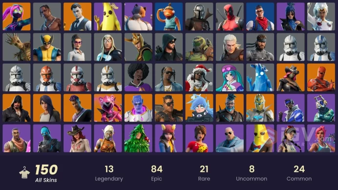 [PC/PSN/XBOX] 150 skins | Travis Scott | Gold Midas | Carbon Commando | Cloud Striker | Prodigy | Sultura | Blue Striker | Point Patroller