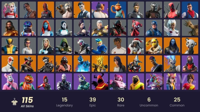 [PC/PSN/XBOX] 115 skins | Travis Scott | Astro Jack | Leviathan Axe | Gold Midas | Gold Meowscles | Gold Brutus | Gold Skye | Lina Scorch 