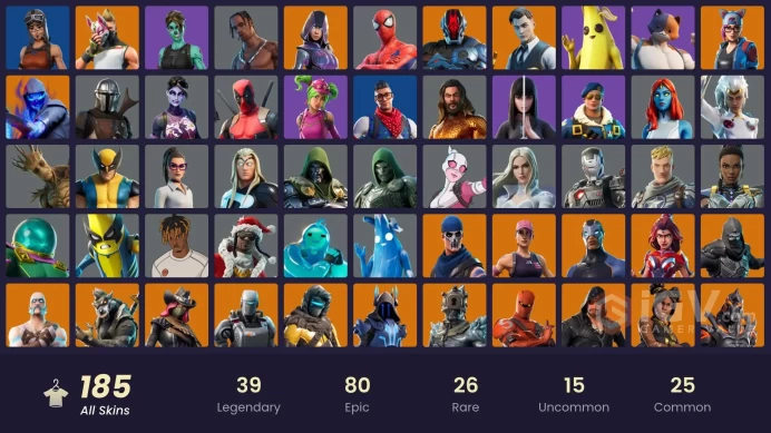[PC/PSN/XBOX] 185 skins | OG STW | Travis Scott | Glow | Gold Midas | Gold Brutus | Royale Bomber | Carbon Commando