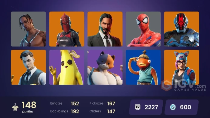 [PC/PSN/XBOX] 148 skins | OG STW | Travis Scott | Astro Jack | Gold Meowscles | Gold Midas | Gold Brutus | Carbon Commando | Cloud Striker