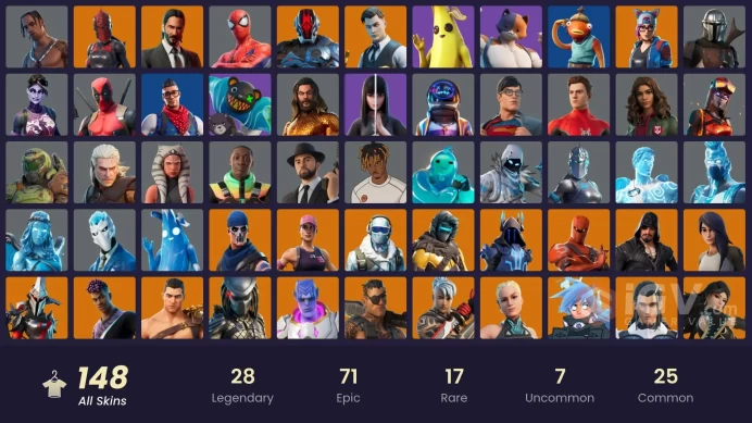 [PC/PSN/XBOX] 148 skins | OG STW | Travis Scott | Astro Jack | Gold Meowscles | Gold Midas | Gold Brutus | Carbon Commando | Cloud Striker