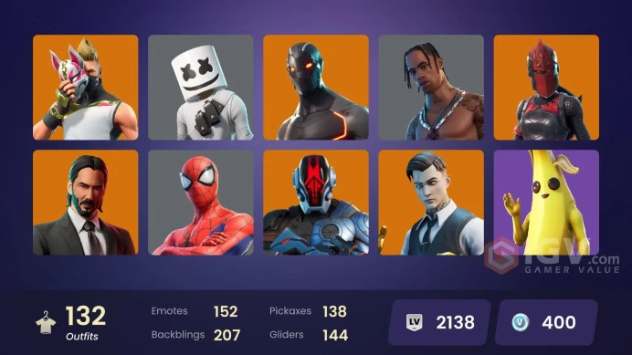 [PC/XBOX] 132 skins | Travis Scott | OG STW | Leviathan Axe | Astro Jack | WORLD CUP | Gold Midas | Gold Brutus | Championship Jonesy