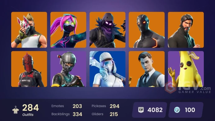 [PC/PSN/XBOX] 284 skins | OG STW | The Reaper | Neo Versa | Elite Agent | Gold Meowscles | Gold Midas | Gold Brutus | Snake Eyes | Rogue Agent