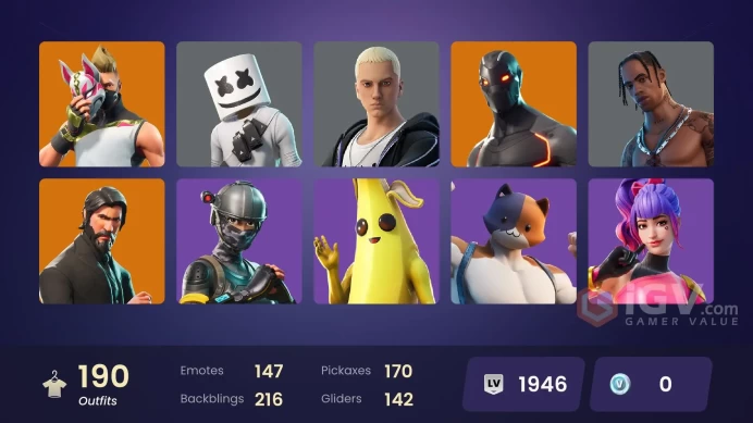 [PC/PSN] 189 skins | Travis Scott | The Reaper | Elite Agent | Astro Jack | Omega (stage 5) | Carbon Commando | Prodigy | Blue Striker
