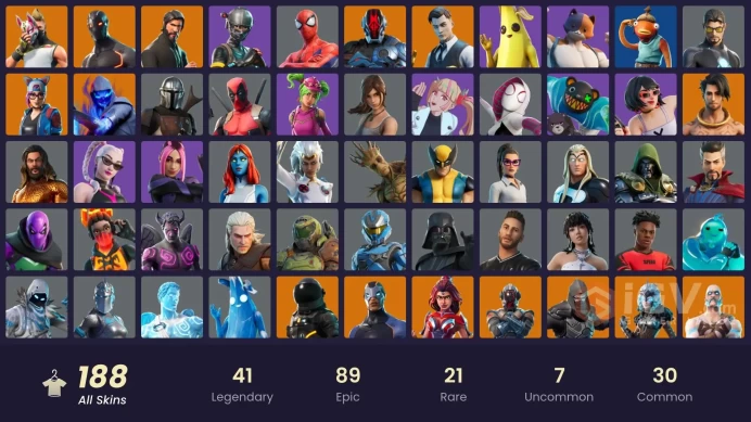 [PC/PSN/XBOX] 188 skins | The Reaper | Elite Agent | Gold Meowscles | WORLD CUP | Gold Midas | Gold Brutus | Cloud Striker | Rogue Agent
