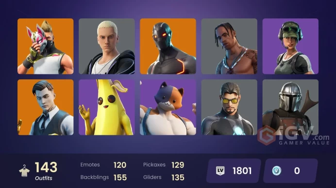 [PC/PSN/XBOX] 143 skins | OG STW | Travis Scott | Gold Meowscles | Gold Midas | Gold Brutus | Trailblazer | Tart Tycoon 