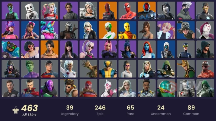 [PC/PSN/XBOX] 463 skins | Keri Commander | Naruto Uzumaki | Tart Tycoon | Recon Champion | Subzero Cryptic | FNCS 3:1 Champion | Nezumi 