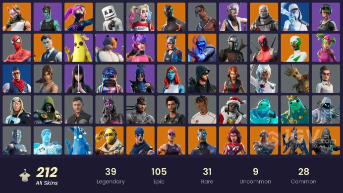 [PC/PSN/XBOX] 212 skins | Travis Scott | Leviathan Axe | Astro Jack | Florin | Sultura | Trailblazer | Vivi Chroma | Heron Stance Hero | Havoc