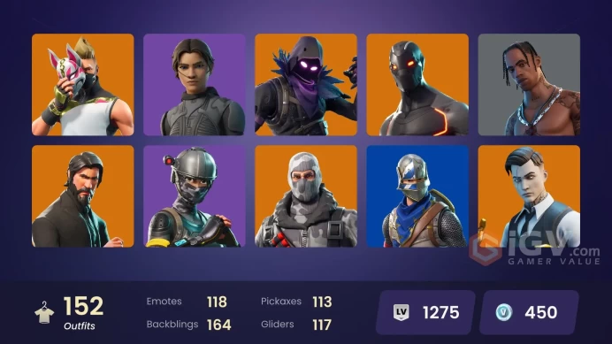 [PC/PSN] 151 skins | Travis Scott | The Reaper | Neo Versa | Blue Squire | Royale Knight | Elite Agent | Omega (stage 5) | Gold Midas 
