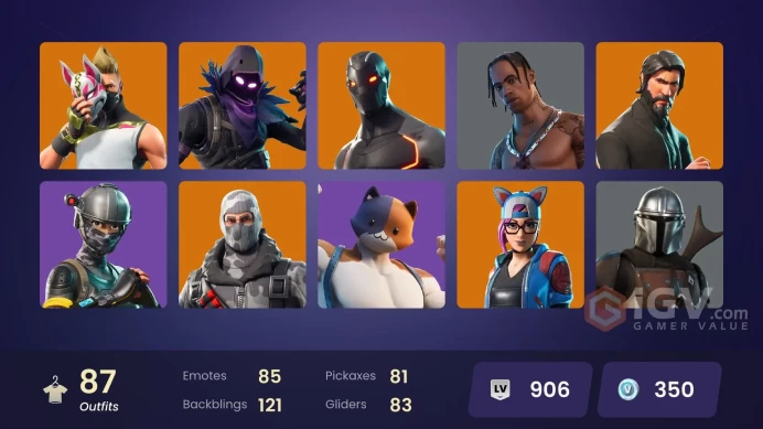 [PC/PSN/XBOX] 87 skins | Travis Scott | The Reaper | Elite Agent | Astro Jack | Prodigy | Blue Striker | Rogue Agent | Havoc