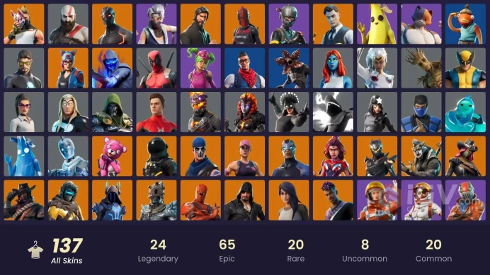 [PC/PSN/XBOX] 138 skins | OG STW | The Reaper | Elite Agent | Gold Brutus | Gold Kratos | Gold Midas | Fixer | Cloud Striker | Rogue Agent