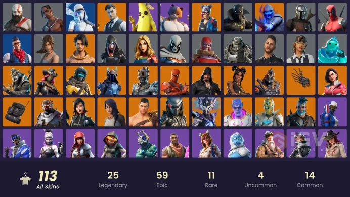 [PC/XBOX] 113 skins | Travis Scott | Leviathan Axe | Gold Brutus | Gold Kratos | Gold Midas | Gold Meowscles | Carbon Commando 