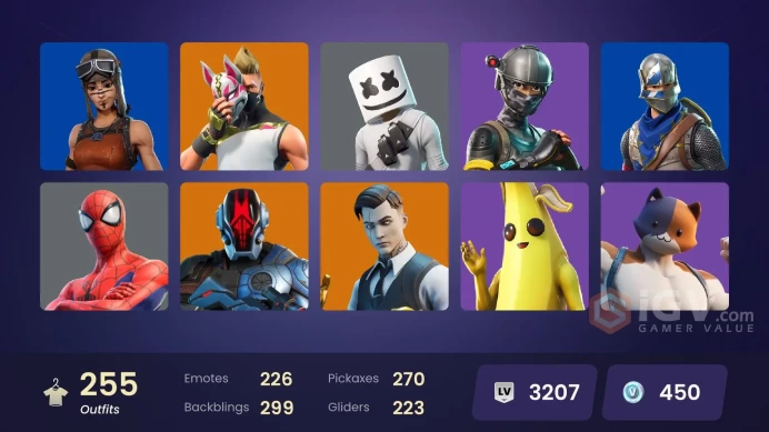 [PC/XBOX] 255 skins | OG STW | Renegade Raider | Blue Squire | Elite Agent | Blue Team Leader | Carbon Commando | Blue Striker 
