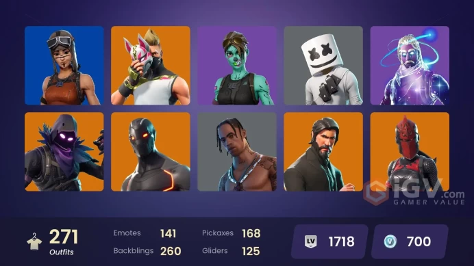 [PC/XBOX] 270 skins | OG STW | Travis Scott | Galaxy | The Reaper | Elite Agent | Gold Meowscles | Gold Midas | Gold Brutus