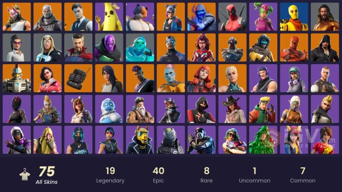 [PC/PSN/XBOX] 75 skins | IKONIK | Gold Brutus | Gold Midas | Sub Commander | Havoc | Hybrid | Drift | Carbide | Paradigm (Reality-659) 