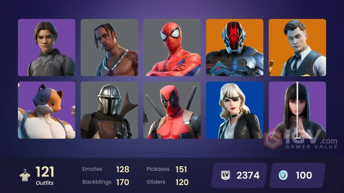 [PC/XBOX] 121 skins | OG STW | Travis Scott | Gold Midas | Point Patroller | Predator | Hades | Peter Griffin | Ronin | Torin 