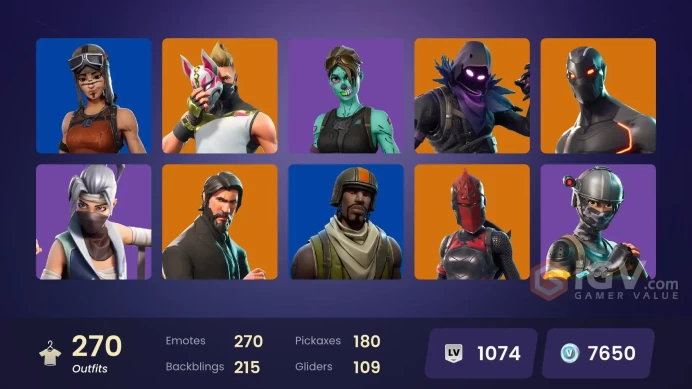[PC/XBOX] 271 skins | OG STW | Renegade Raider | Aerial Assault Trooper | The Reaper | Elite Agent | Y404