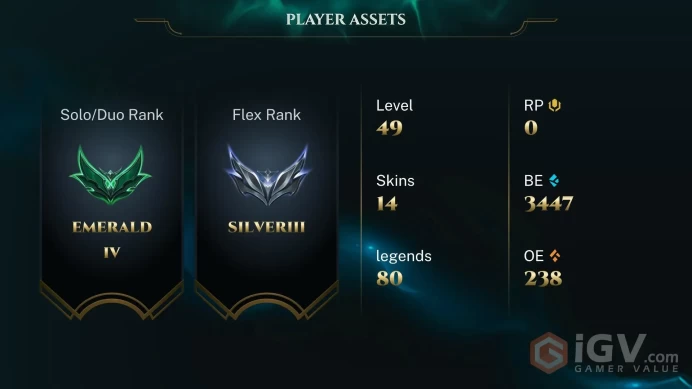 [EUW] S16! - SPLIT 1! Emerald 4 60 Win Rate 78 Win 51 Lose  HANDLEVELED - 3.4k Be - 80 champs - Jung Main - Insta Delivery
