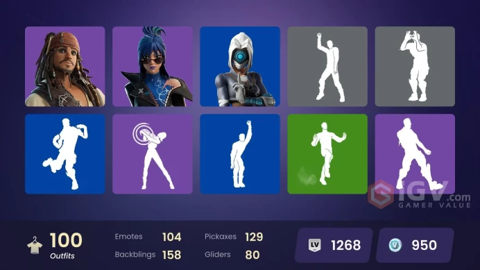 [Code A100] [PC] 100 skins | Valeria | Hades | Peter Griffin | Zeus | Poseidon | First Order Stormtrooper | Captain Jones | Mysterio | Shuri | G