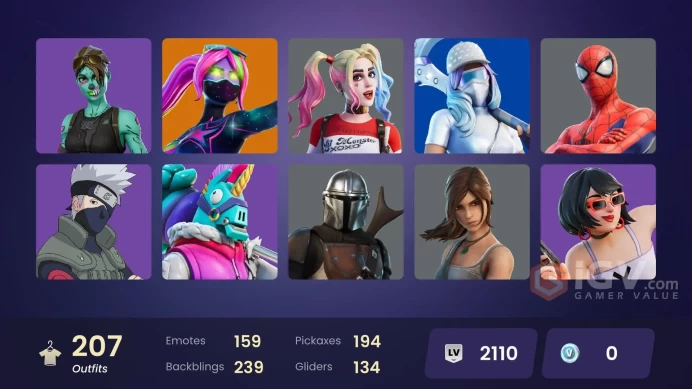 [Code A99] [PC] 207 skins | Master Chief | Hangtime | Snake Eyes | Fixer | Heron Stance Hero | Subzero Cryptic | Striker Specialist | Vivi Chrom