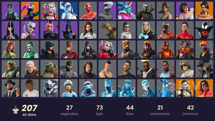 [Code A99] [PC] 207 skins | Master Chief | Hangtime | Snake Eyes | Fixer | Heron Stance Hero | Subzero Cryptic | Striker Specialist | Vivi Chrom