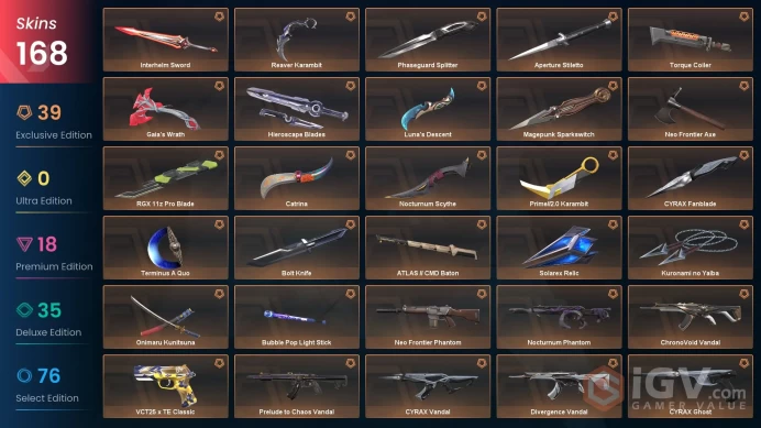 EU/GBR 149865 Spent VP Phaseguard Splitter Champions 2025 Vandal Prime//2.0 Karambit VCT25 x TE Classic Prime//2.0 Phantom Recon Phantom Reaver
