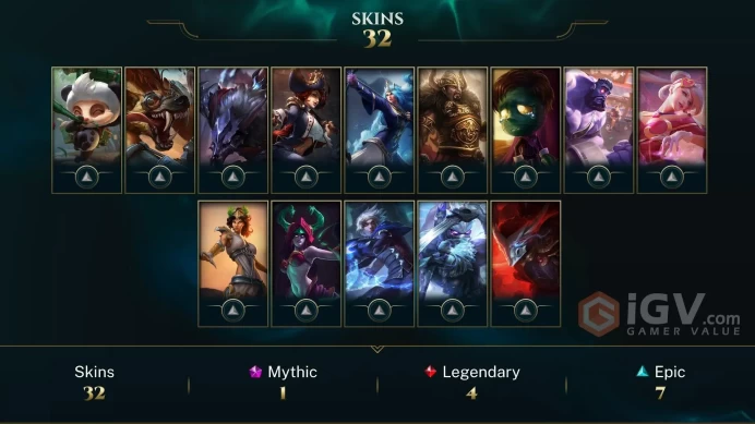LAN - UNRANKED - 129 Champ -32 Good Skins(1 Mythic, 4 Legendary, 7 Epic) - 1.9K BE - S9 ACC - 269 LVL -  FULL ACCES -SAFETY - CHEAP
