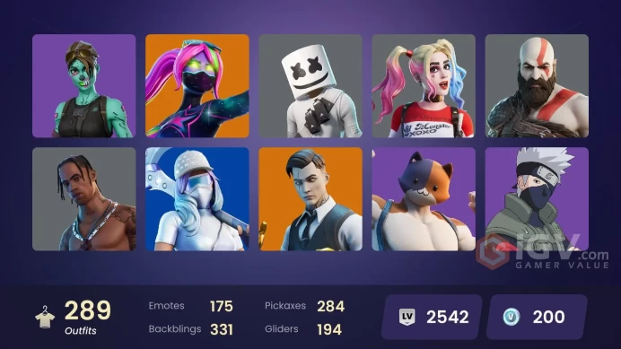 [PC]-ONLY PC 288 skins | Travis Scott | Leviathan Axe | Parental Controls | OG STW | Rogue Spider Knight | Astro Jack | Gold Kratos |
