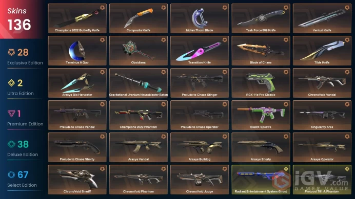 Na-Usa-Can | Champions 2022 Bundle | Prelude to Chaos Bundle | Araxys Bundle | ChronoVoid Bundle | Protocol 781-A Phantom | 136 Skins |Level 313