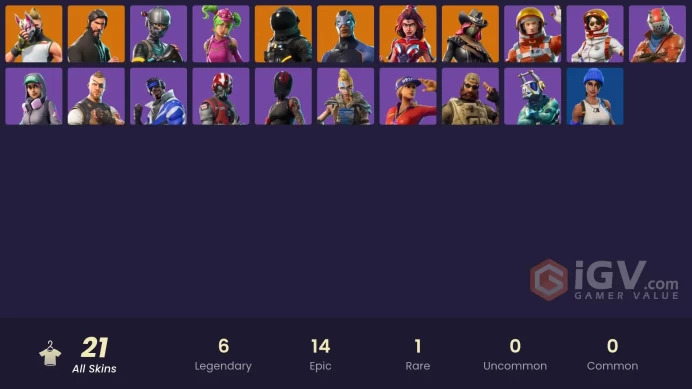 [PC/PSN] 21 skins | The Reaper | Elite Agent | Blue Team Leader | Take The L | Blue Striker | Dark Voyager | Drift | Valor | Carbide | Calamity