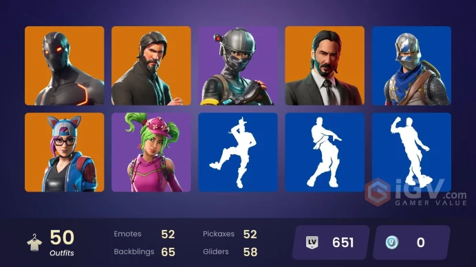[PC/XBOX/Nintendo] 50 skins | The Reaper | Blue Squire | Royale Knight | Take The L | OG STW |  Elite Agent |