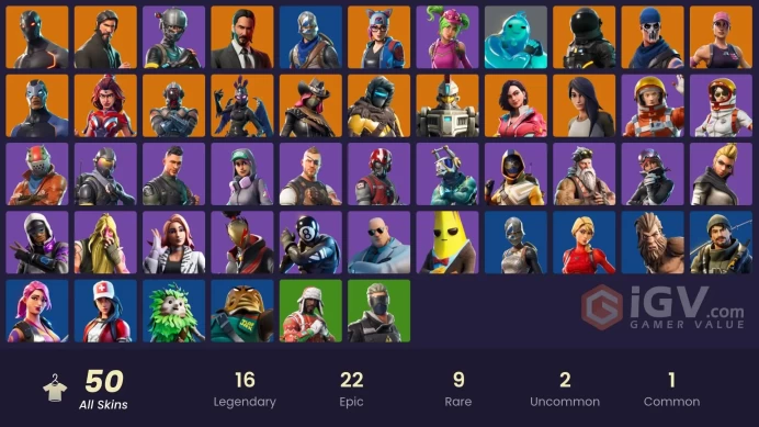 [PC/XBOX/Nintendo] 50 skins | The Reaper | Blue Squire | Royale Knight | Take The L | OG STW |  Elite Agent |