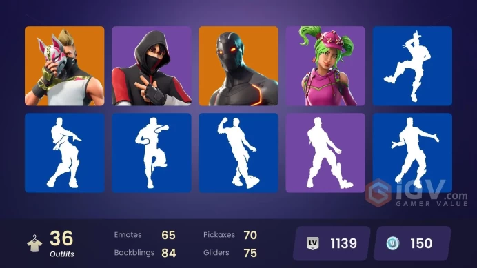 [PC/XBOX] FA / 34 SKINS / IKONIK / TAKE THE L / STAGE 5 / STAGE 5 - NO SHOULDER PAD / VALOR / CARBIDE / DARK VANGUARD / THE VISITOR / OMEGA /