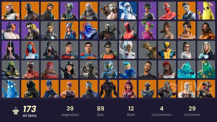 FA / 169 SKINS / THE REAPER / ELITE AGENT / GOLD BRUTUS / GOLD MIDAS / OMEGA (STAGE 5) / SUB COMMANDER / TRAILBLAZER / OG STW
