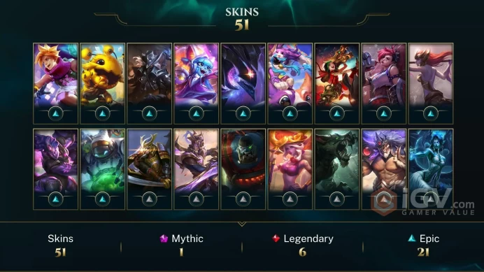 EUW / S16 SILVER III / 116 CHAMPS / 51 SKINS / 0W/3L PLACEMENTS / HONOR 3 / CHANGEABLE EMAIL / 5 MIN. 24/7 DELIVERY
