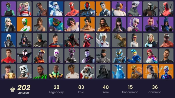 [PC/XBOX/NIN] 202 skins | Travis Scott | Merry mint axe | Gold Brutus | Subzero Cryptic | Naruto Uzumaki | Eternal Knight | Raz | Torin |