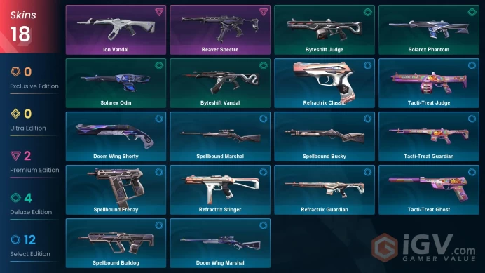 | EU | 18 SKINS | VALUE: 3550 VP | Reaver Spectre | Ion Vandal | RANKED READY | 38 LEVEL | INSTANT DELIVERY | FULL ACCESS | Fq5cm |