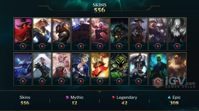 EUW / EMERALD 4 %70WR - 172 Champ - 555 Perfect Skins(4 Ultimate, 12 Mythic, 42 Legendary, 308 Epic) -341 CHROMAS - HANDMADE - FULL ACCES -CHEAP