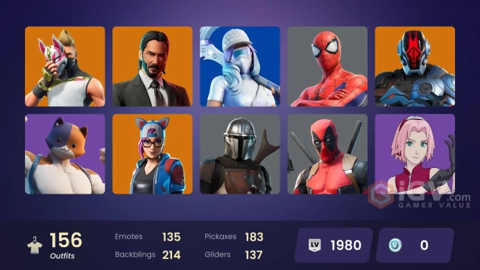 [PC/PSN/XBOX] FA 156 SKINS | OG STW | MERRY MARAUDER | LARA CROFT | DEADPOOL | AGENT PEELY | HOT MARAT | ORANGE JUSTICE | ROGUE AGENT |