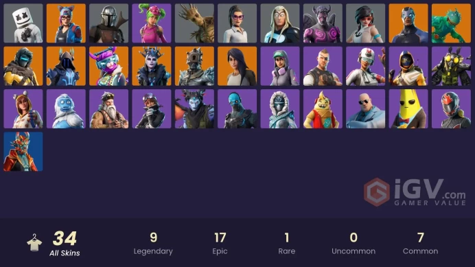 [PC/PSN/XBOX] FA 34 SKINS | MANDALORIAN | LYNX | MARSHMELLO | BRUTUS | ONESIE | FALLEN LOVE RANGER | COBALT | TAKE THE ELF | BOOGIE DOWN |