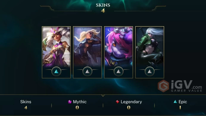 [Code A131] Level 38 + 4 Skins / EUW / Very Cheap