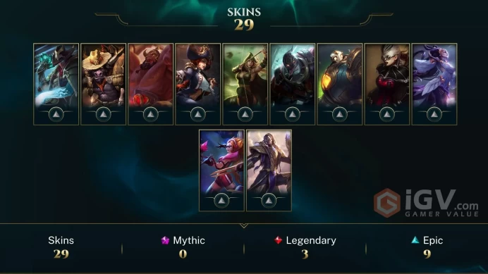 [Code A136] Level 72 + 29 Skins / Very Cheap