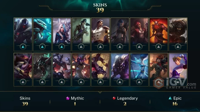 [Code A141] Level 166 + 40 Skins / Very Cheap