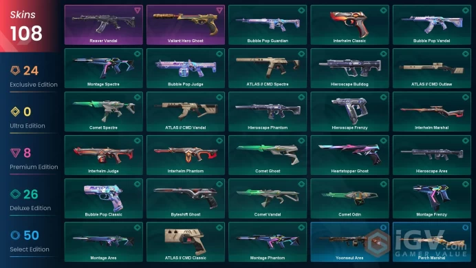 NA/USA 76040 Spent VP VCT Champions 2025 Bundle VCT 2025 Karambit Phaseguard Splitter VCT x C9 Classic Helix Phantom Recon Phantom Prelude to Ch