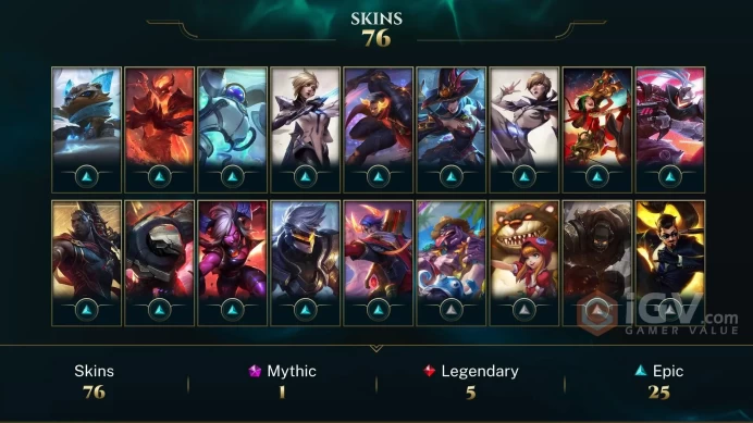 Las Unk - 76 Skin - 130 Champs - Honor 3 - 2015 Account- Instant Delivery - Full Acces- Safe