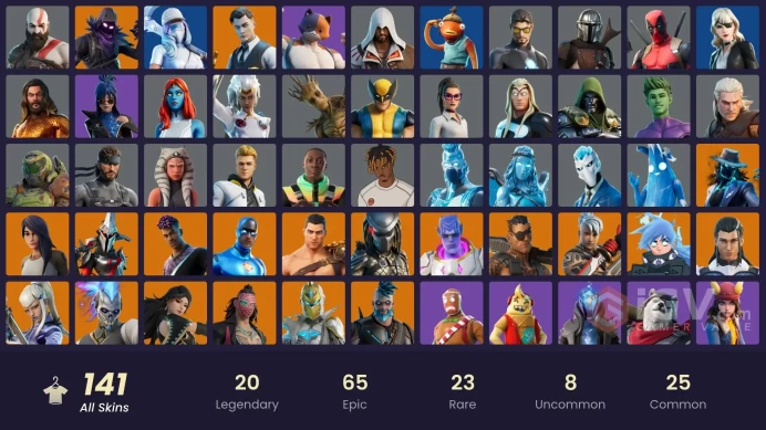 PC/PSN/Xbox/Nintendo 141 skins Leviathan Axe | Kratos | Gold Midas | Gold Brutus | Fixer | Sultura | Cloud Striker | Eternal Knight | Gear Speci