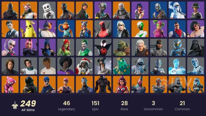 Full Access - [NINTENDO/PC] 247 skins | Black Knight , Sparkle Specialist , The Reaper , OG STW