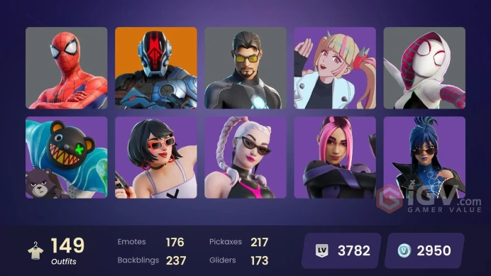 11791/PC/XBOX|Tony Stark/The Foundation/Spider-Man/Spider-Gwen|Vivi Chroma|Sultura|Subzero Cryptic|Trilogy|Fixer|Lina Scorch|Point Patroller