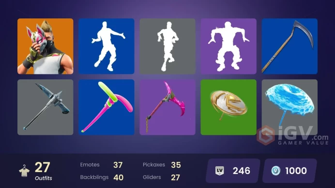 | PC/PSN | 27 SKINS | Ragnarok | Drift | Omen | Lt. Winter | Gale | Rook | Huntress | Slayer Juice WRLD | Carletta | 1000 VBUCKS | FsWfl |